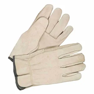 BDG 20-1-1571-13-K Leather Gloves, Size 2XL, Cowhide, Glove, Full Finger, Shirred Slip-On Cuff, Unlined | CT2CLX 783TV5