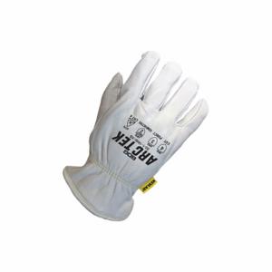 BDG 20-1-1600-M Leather Gloves, Size M, Drivers Glove, Full Leather Leather Coverage, 4 PPE CAT, Premium | CR8RUA 55LD54