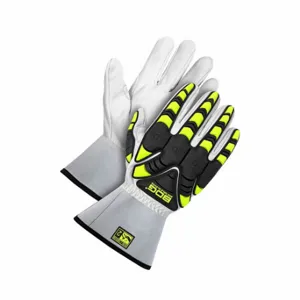 BDG 20-1-1873-X3L Leather Gloves, 3XL, Goatskin, Premium, Glove, Full Finger, ANSI Impact Level 2 | CT2DAL 61JZ09