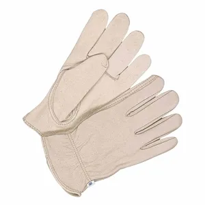 BDG 20-1-376-8 Leather Gloves, XS, Cowhide, Premium, Glove, Full Finger, Shirred Slip-On Cuff | CT2RDX 55LC45