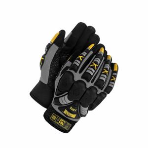 BDG 20-9-10400-X3L Mechanics Gloves, 3XL, Synthetic Leather with Silicone Grip, Slip-On Cuff, Full | CN9GUE 783XL0
