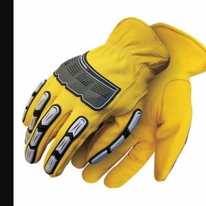 BDG 20-9-10695-X2L-K Leather Gloves, Goatskin Palm, PR | CT2RWV 783U65