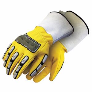 BDG 20-9-10696-M-K Leather Gloves, Goatskin Palm, PR | CT2RXH 783U74