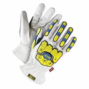 BDG 20-9-10697-L Leather Gloves, Size L, ANSI Cut Level A5, ANSI Impact Level 2, Premium, Drivers Glove | CT2BRJ 56LD50