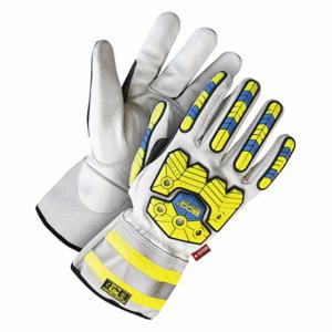 BDG 20-9-10698-X3L-K Leather Gloves, Goatskin Palm, PR | CT2RYA 783U82