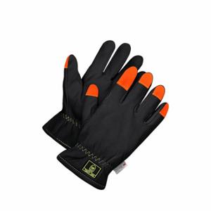 BDG 20-9-10761-L-K Leather Gloves, Goatskin Palm, PR | CT2RVN 783UD5