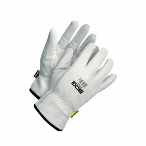 BDG 20-9-1600-X3L-K Leather Gloves, 3XL, Drivers Glove, Goatskin, Keystone Thumb, Shirred Slip-On Cuff | CR8TJF 783UF8