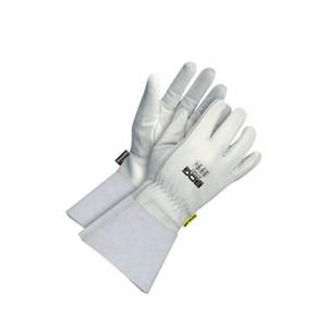 BDG 20-9-1605-X2L-K Leather Gloves, Size 2XL, Drivers Glove, Goatskin, ANSI Cut Level A4, Gauntlet Cuff | CN9FDU 783UG5
