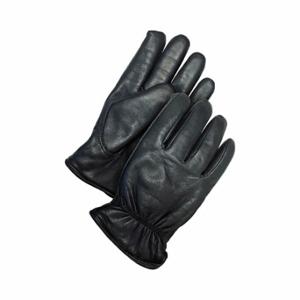 BDG 20-9-1650-S-K Leather Gloves, Size S, Goatskin, Glove, Full Finger, Shirred Slip-On Cuff, Grain, 1 Pair | CT2QWX 783UH7