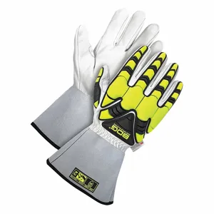 BDG 20-9-1885-X3L-K Leather Gloves, 3XL, Goatskin, Glove, Full Finger, ANSI Impact Level 2, Aramid, 1 Pair | CT2DBU 783UN0