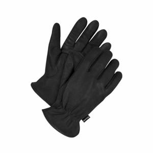 BDG 20-9-368-MK Leather Gloves, Size M, Deerskin, Premium, Glove, Full Finger, Shirred Slip-On Cuff | CT2PEE 783UP3