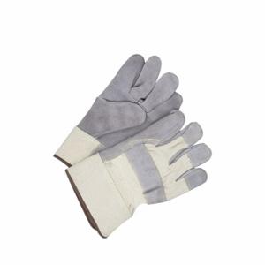 BDG 30-1-490-K Leather Gloves, Cowhide Palm, Elastic, PR | CT2REM 783UR6