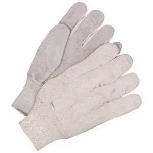 BDG 30-1-LK86E Leather Gloves, Universal, Cowhide, Premium, Glove, Full Finger, Knit Cuff, Unlined, Beige | CT2QXY 793VD0