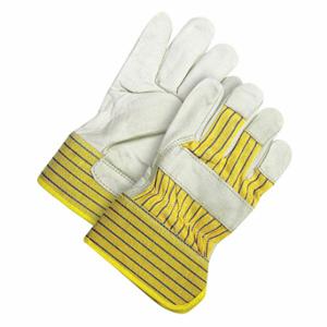 BDG 40-1-1511BC-K Leather Gloves, Universal, Cowhide, Premium, Glove, Full Finger, Safety Cuff, Fleece | CT2QXX 780Y02