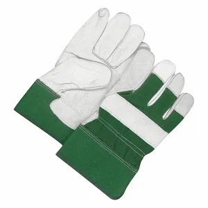 BDG 40-1-1511BR Leather Gloves, Universal, Cowhide, Std, Glove, Full Finger, Leather Palm Leather Coverage | CT2QYT 55LC74