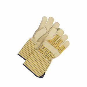 BDG 40-1-281EY5U Leather Gloves, Size L, Cowhide, Premium, Glove, Full Finger, Gauntlet Cuff, Unlined | CT2TBF 61JZ92