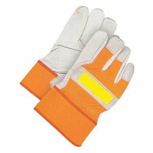 BDG 40-1-287-W Leather Gloves, Size S, Cowhide, Premium, Glove, Full Finger, Safety Cuff, Cotton Fleece | CT2QVV 55LC98
