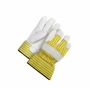 BDG 40-9-173PL-X2L-K Leather Gloves, Size 2XL, Cowhide, Glove, Full Finger, Safety Cuff, Wing Thumb, 1 Pair | CT2CKG 783UW6