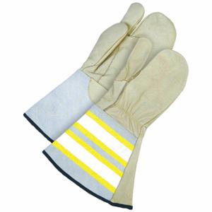 BDG 50-1-1280-L-K Leather Gloves, Cowhide Palm, PR | CT2REV 783UY3