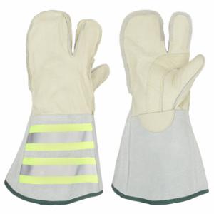 BDG 50-1-1280-X2L Leather Gloves, Size 2XL, Cowhide, Premium, Mitt, Full Finger, Gauntlet Cuff, Unlined | CT2CRH 55LD05