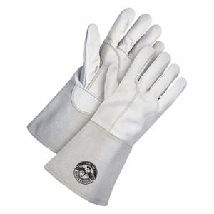 BDG 60-1-1720-XL-K Welding Gloves, Wing Thumb, Gauntlet Cuff, Premium Goatsk Inch, XL Glove Size, MIG, TIG | CN9HKE 783V14