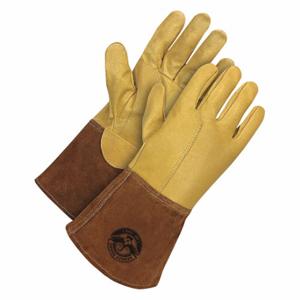 BDG 60-1-1830-M Welding Gloves, Wing Thumb, Gauntlet Cuff, Premium, M Glove Size | CN9HLA 56LE28