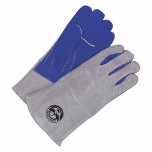 BDG 60-1-4020-K Welding Gloves, Straight Thumb, Gauntlet Cuff, Premium Cowhide, Universal Glove Size | CN9HET 783V40