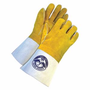 BDG 64-1-888KV Welding Gloves, Straight Thumb, Gauntlet Cuff, Premium | CN9HEH 56LE69