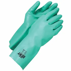 BDG 99-1-1715F-7 Chemical Resistant Glove, 15 mil Thick, 13 Inch Length, Diamond, S Size, Green | CN9DVA 61CW06