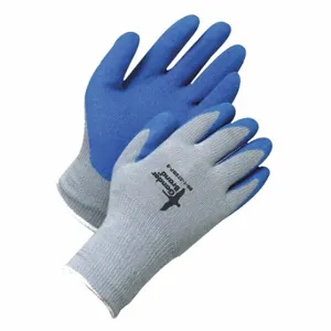 BDG 99-1-275BP-6-K Coated Glove, XS, Latex, Cotton, Full Finger, Knit Cuff, Gray, 1 Pair | CN9EPE 780XP7