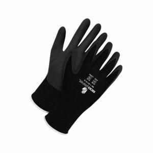 BDG 99-1-8110-6 Coated Glove, XS, Textured, Nitrile, Full Finger, He mmed Cuff, White, 1 Pair | CN9EQK 793KG3