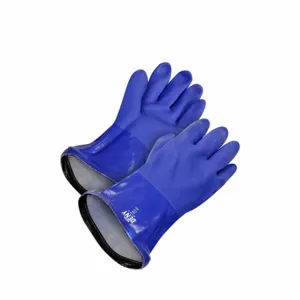 BDG 99-1-820BD-1-1K Chemical-Resistant Glove, 11 1/4 Inch Glove Length, Sandy, 2XL Glove Size, Blue, High Grip | CN9DVP 783VC4