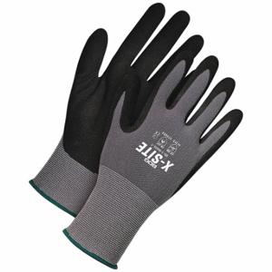 BDG 99-1-9605-9-K Coated Glove, L, Sandy, Nitrile, Nylon, Full Finger, Knit Cuff, 1 Pair | CN9EFK 780Y23