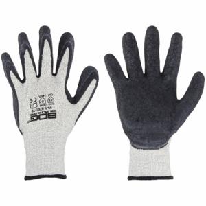 BDG 99-1-9701-7 Knit Gloves, Size S, ANSI Cut Level A3, Palm, Dipped, Latex, HPPE, Rough, Gray, 1 Pair | CN9FAQ 61CW25