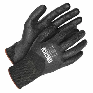 BDG 99-1-9776-9-K Coated Glove, L, 3/4, Nitrile, Kevlar, Sandy, Black, 1 Pair | CN9EDN 780Y40