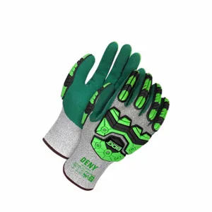 BDG 99-1-9793-9-K Knit Gloves, ANSI Cut Level A6, ANSI Impact Level 2, Palm, Dipped, Nitrile, HPPE, Sandy | CN9EZK 783VU1