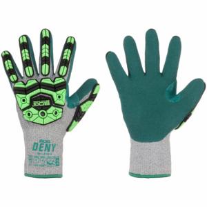 BDG 99-1-9793-8 Knit Gloves, Size M, ANSI Cut Level A6, ANSI Impact Level 2, Palm, Dipped, Nitrile, Sandy | CN9FAB 61JY28