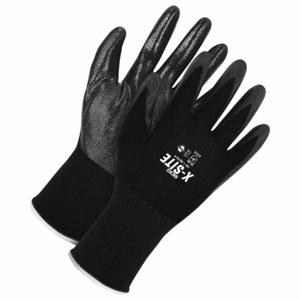 BDG 99-1-9870-8 Coated Glove, M, Nitrile, Nylon, Full Finger, Black, 1 Pair | CN9EQW 55LA83