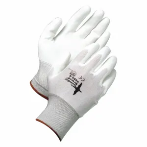 BDG 99-1-9880-10 Coated Glove, XL, Polyurethane, Nylon, Full Finger, White, 1 Pair | CN9ENE 55LA90