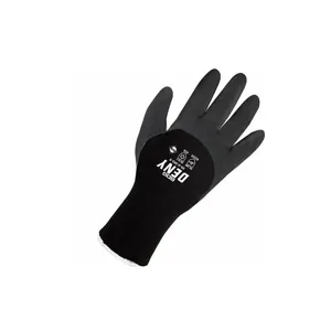 BDG 99-9-265-12 Knit Gloves, 3XL, 3/4, Dipped, Foam Nitrile, Acrylic, Smooth, Black, 1 Pair | CN9EZH 61CW31