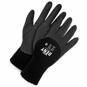 BDG 99-9-265-8-K Knit Gloves, Size M, 3/4, Nitrile, Acrylic, Smooth, Black, 1 Pair | CN9EZY 780XM9