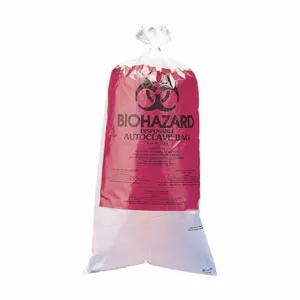 BEL-ART - SCIENCEWARE F13161-0009 Autoclavable Biohazard Bag Clear - Pack Of 100 | AF4WQC 9MJ61 / 13161-0009