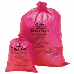 BEL-ART - SCIENCEWARE F13164-2535 Autoclavable Biohazard Bag Red - Pack Of 200 | AF4HBY 8WX98 / 13164-2535