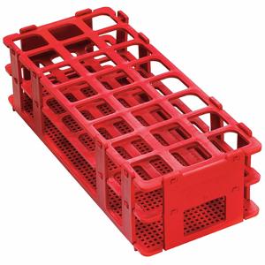 BEL-ART - SCIENCEWARE F18746-0003 Test Tube Rack No-Wire 25mm Red | AG9QMF 21TP57 / 18746-0003