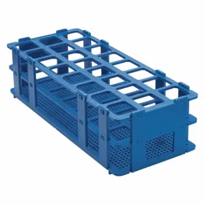 BEL-ART - SCIENCEWARE F18747-0003 Test Tube Rack No-Wire 25mm Blue | AG9QME 21TP56 / 18747-0003