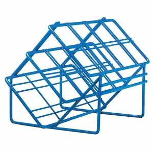 BEL-ART - SCIENCEWARE F18794-0028 Centrifuge Tube Rack Slanted Blue | AG9QNQ 21TR84 / 18794-0028