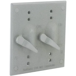 BELL ELECTRICAL SUPPLY 5124-0 Weatherproof Switch Cover 2 Gang | AE2MGH 4YF68