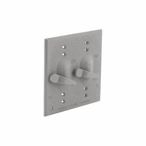 BELL ELECTRICAL SUPPLY 5125-0 2 Gang Lever Switch Cover | CN9JKA 35U134