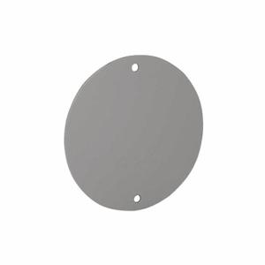 BELL ELECTRICAL SUPPLY 5374-0 4 Inch Size, Round Weatherproof Cover Blank, Gray | CN9JKC 35U182