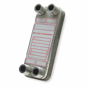 BELL & GOSSETT BPDW410-60 LCA Heat Exchanger, Brazed Plate Double Wall, 435 PSIG Design, 1 Inch MNPT | CJ2KRB 6RGC5